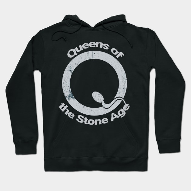 Queens of the Stone Age Vintage Hoodie by Glitch LineArt